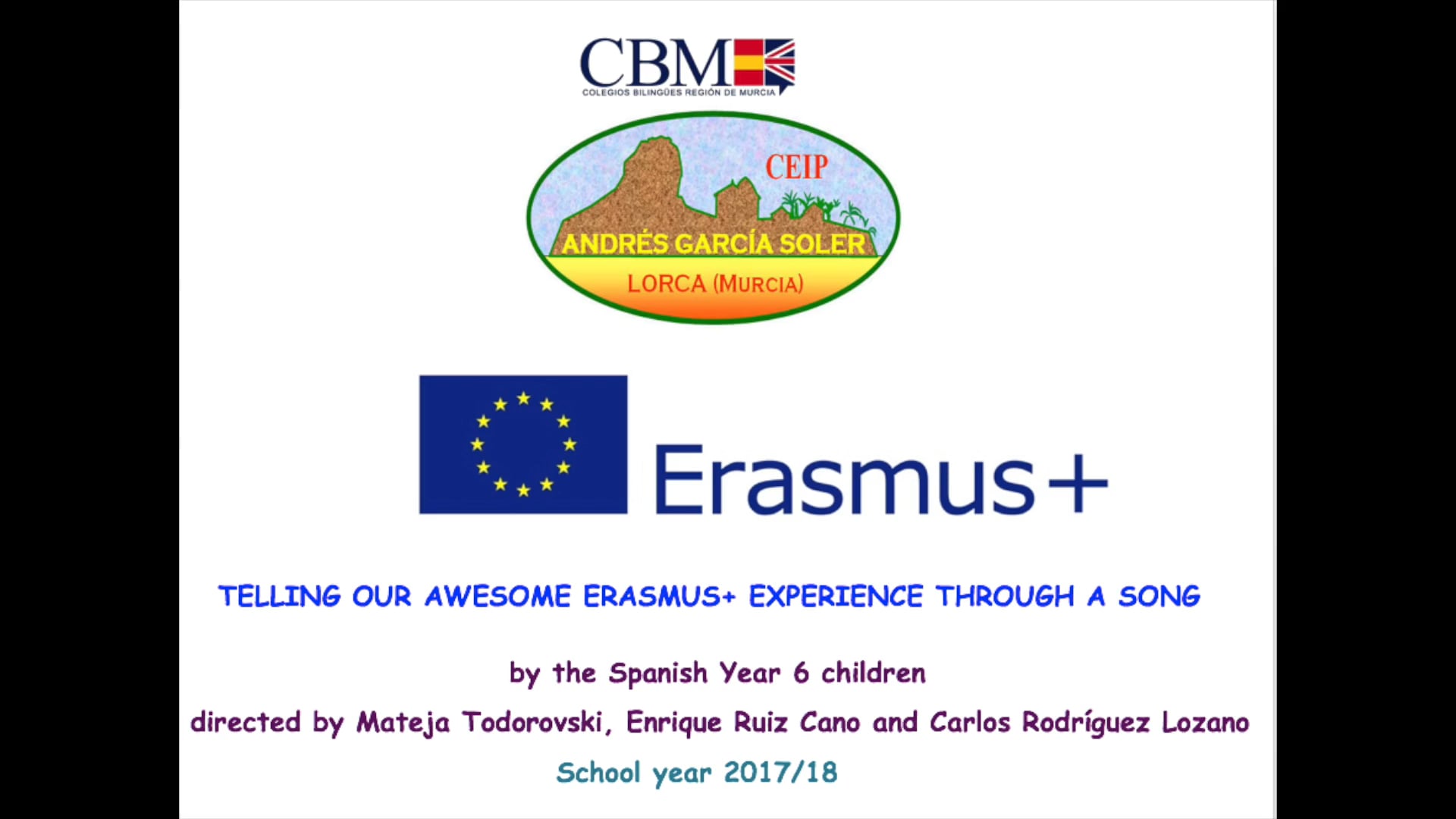 Erasmus+ song Andrés García Soler