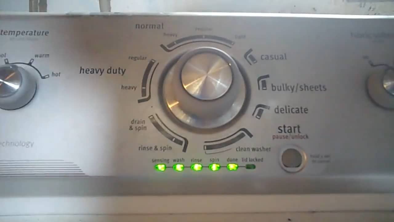 How to Run Diagnostics and Read Error Codes on a Maytag Washer on Vimeo