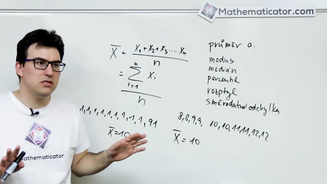 48. Statistika - Aritmetický průměr