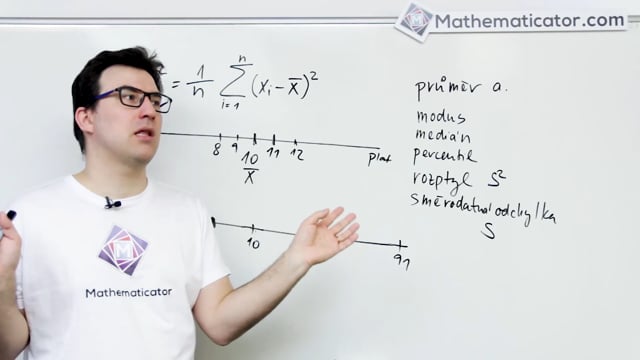 51. Statistika - Rozptyl a směrodatná odchylka