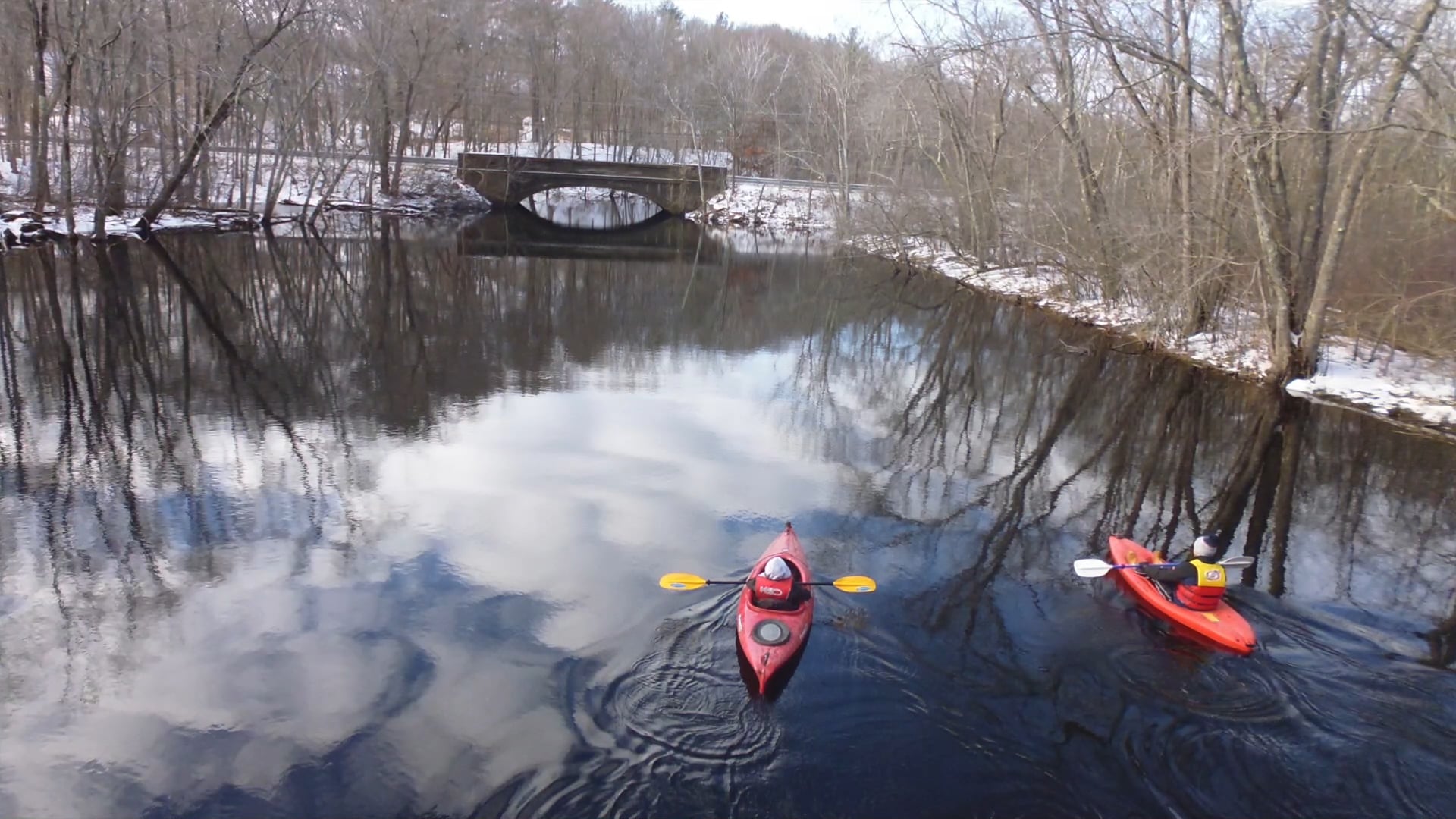 Ipswich River Winter Kayaking