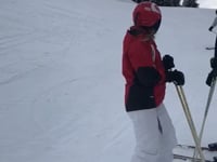 Miss Dent showing off her newly learnt skills  - #HGABRSkiSports2018