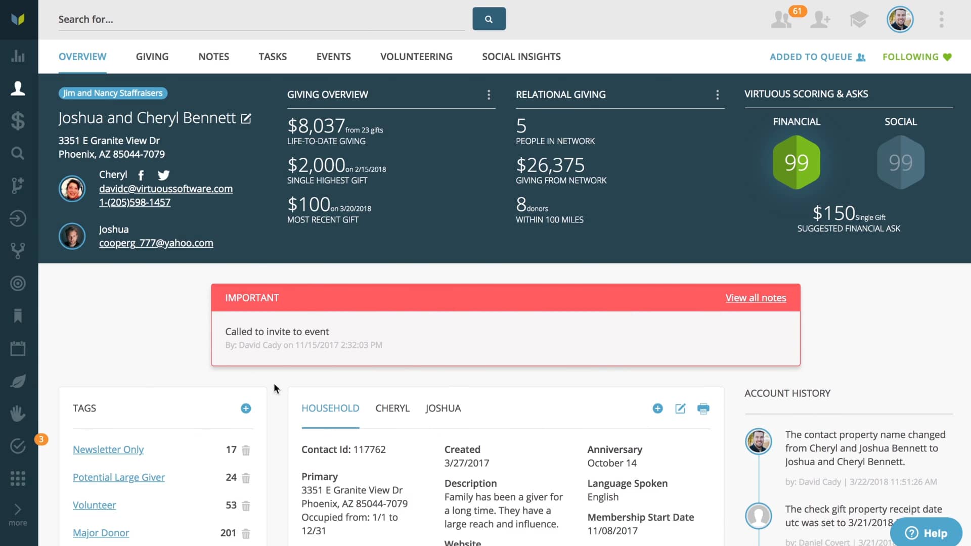 Virtuous CRM 3 Minute Demo on Vimeo