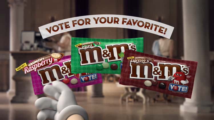 M&M's Crunchy Flavor Vote (Mint, Raspberry, Espresso) 
