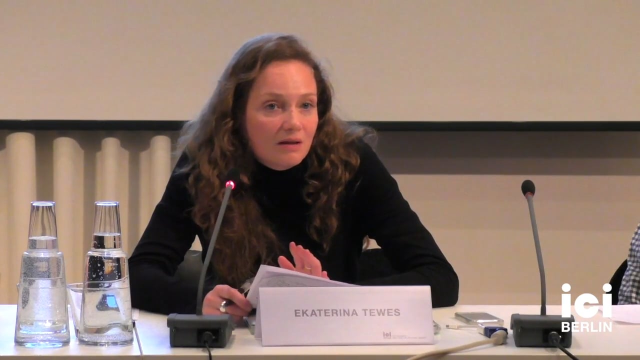 Talk by Ekaterina Tewes