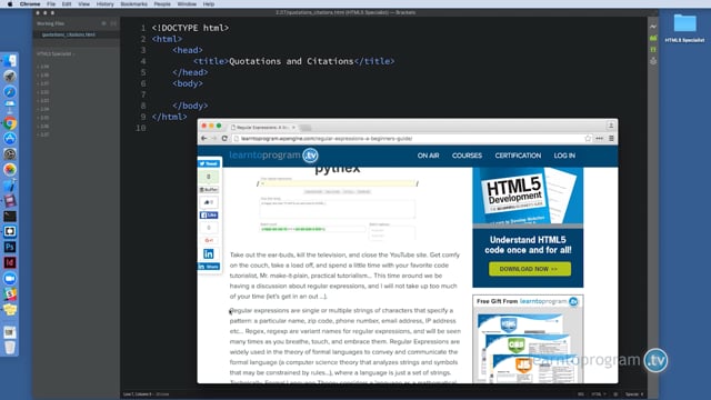 Module 13: Block Quote Tags - Video Thumbnail
