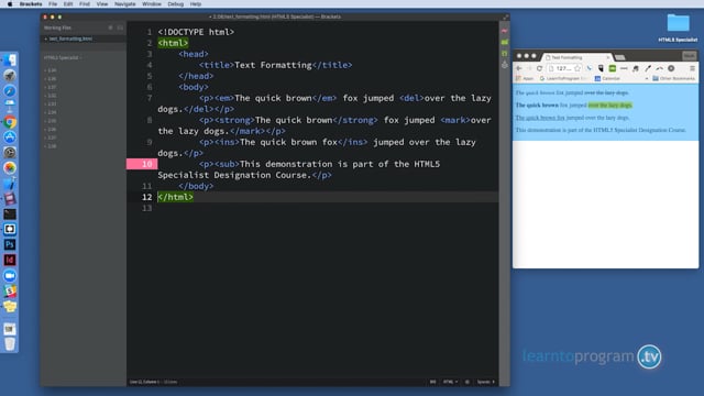 Module 14: Formatting Tags Various - To Change Text - Video Thumbnail