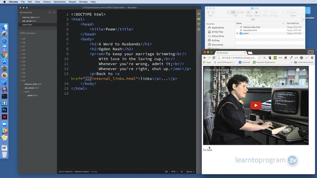Module 18: Internal Links - Video Thumbnail