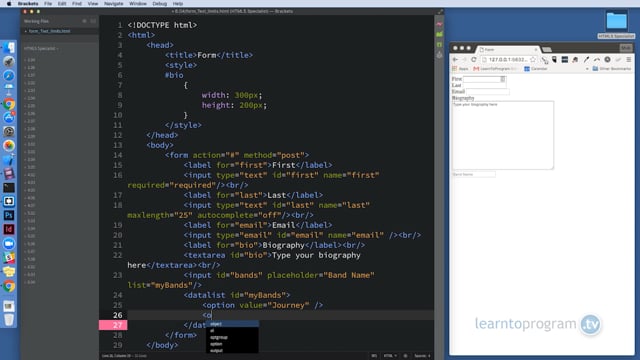 Module 40: Using Input Tags to Prevent Problematic Input by Users - Video Thumbnail