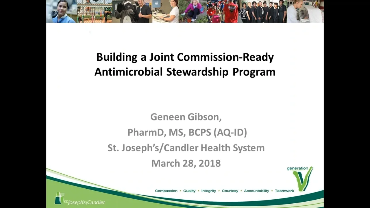 20180328 11.58 Building a Joint CommissionReady Antimicrobial