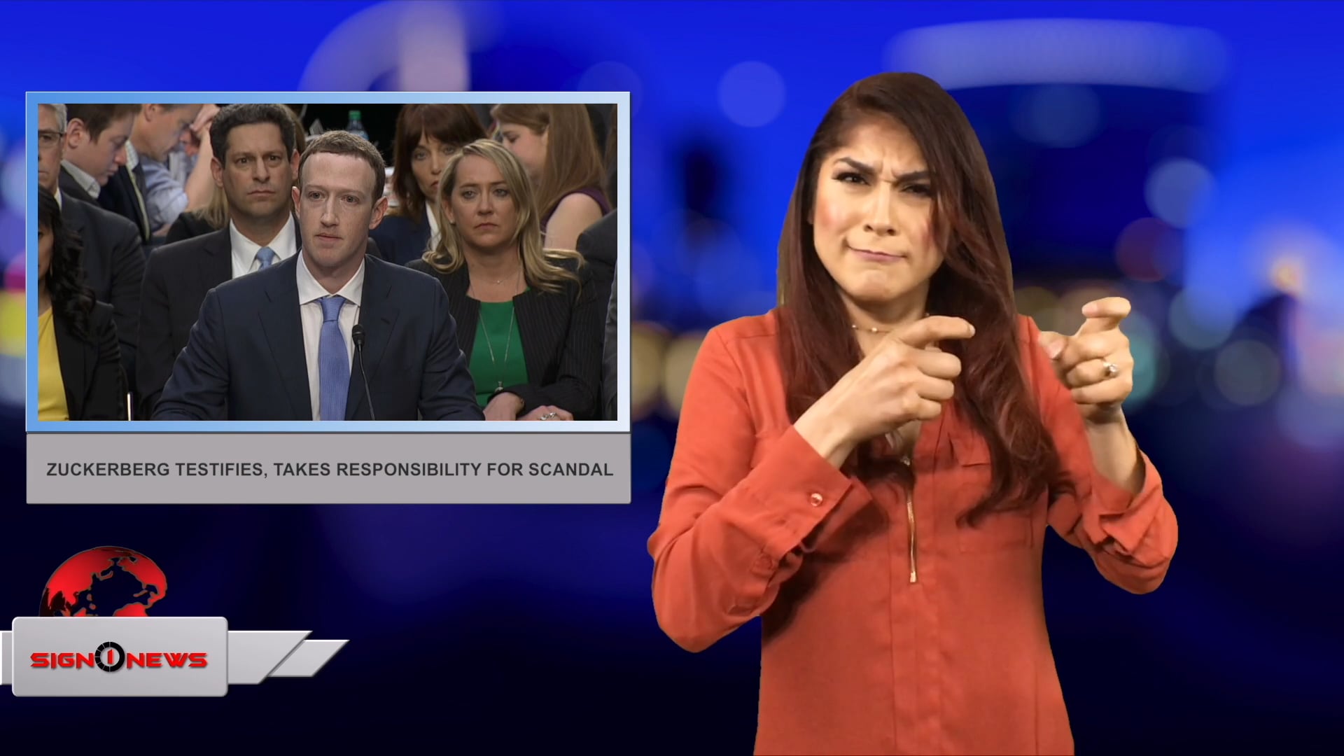 Zuckerberg testifies, takes responsibility for scandal (ASL 4.10.18