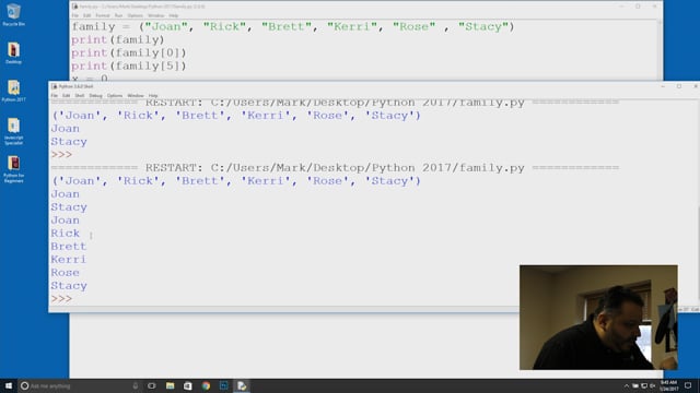 Module 39: Accessing Values in Tuples - Video Thumbnail