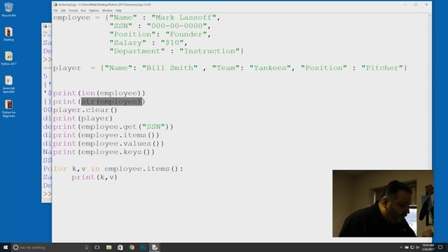 Module 43: Dictionary Functions - Video Thumbnail