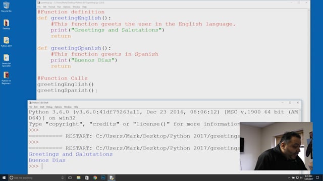 Module 49: Defining & Calling a Simple Function - Video Thumbnail