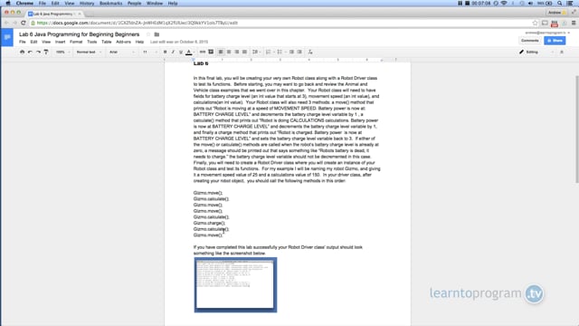 Module 39: Final Activity: Create A Robot Class/Robot Driver - Video Thumbnail
