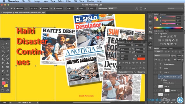 Module 18: Adding Text to a Photoshop Document - Video Thumbnail