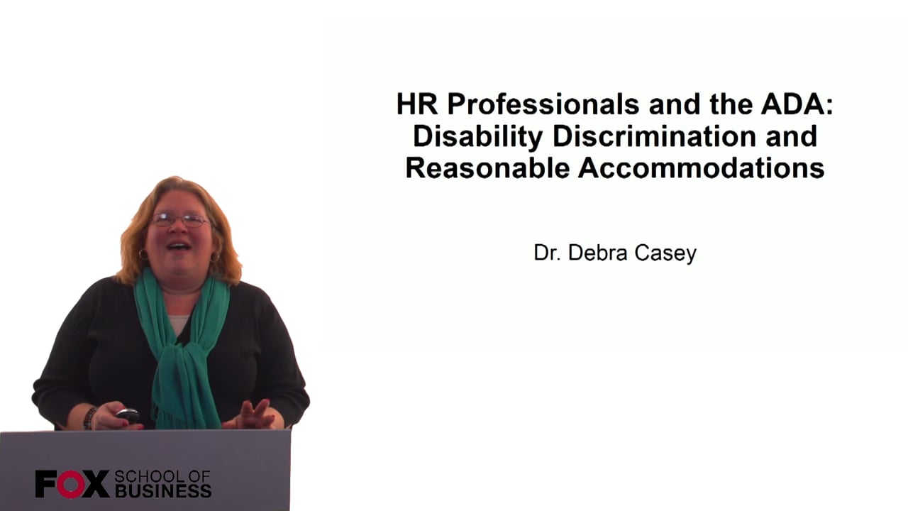 HR Professionals and the ADA –  Disability Discrimination