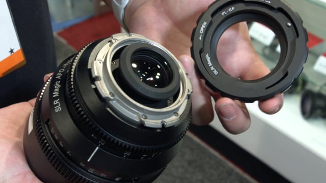 SLR Magic APO Lenses u0026 PL to EF Adapters - Newsshooter at NAB 2018