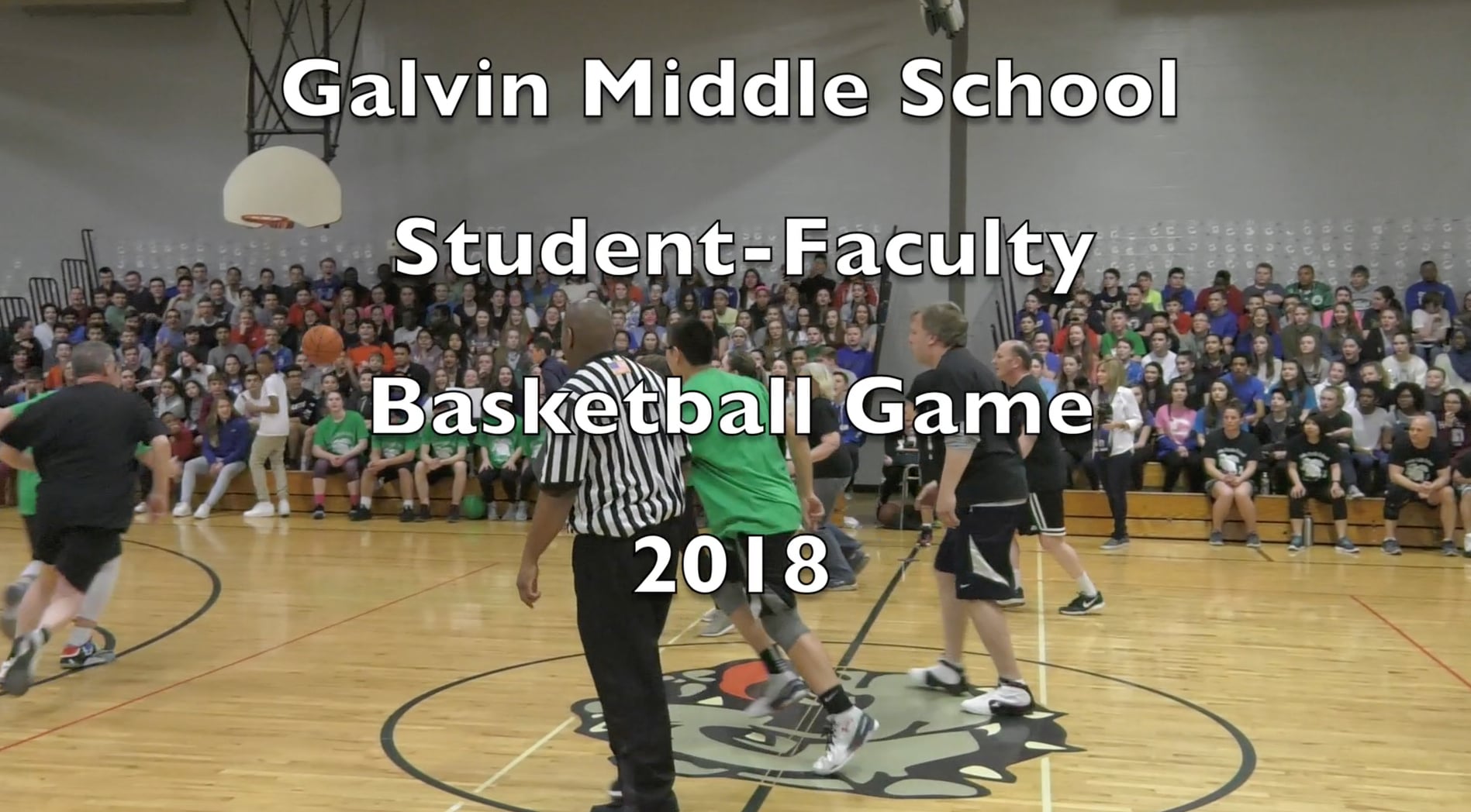 Galvin Middle School Student Faculty Basketball game 2018