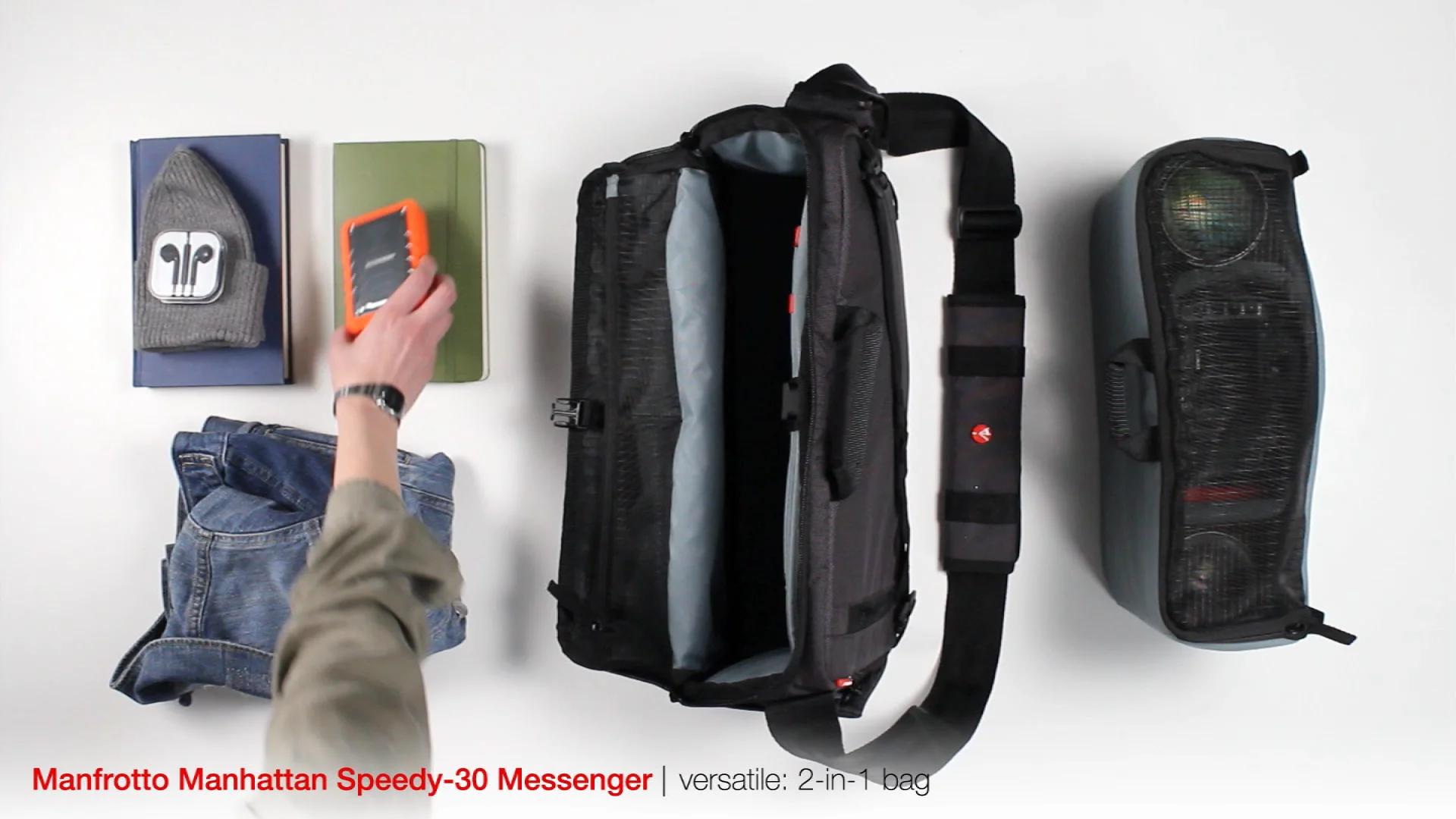 Manfrotto Manhattan Messenger Speedy 30 Check out the tutorial video