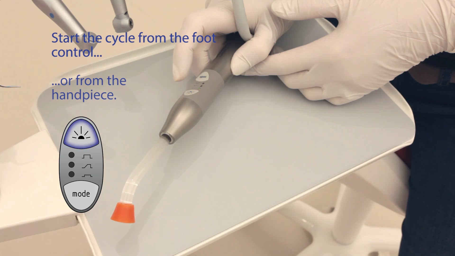 How to use Planmeca Lumion Plus polymerisation light on Vimeo