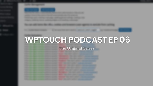 WPTouch Podcast Episode 6