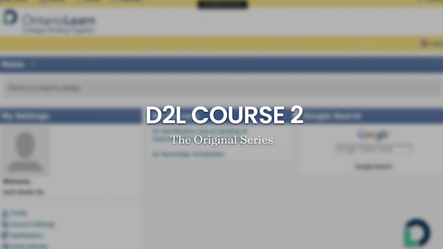 OntarioLearn - D2L Course #2