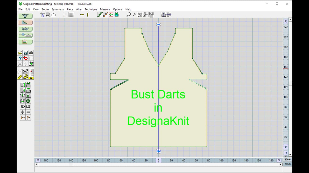 Bust Darts with DesignaKnit Machine Knitting Tutorial
