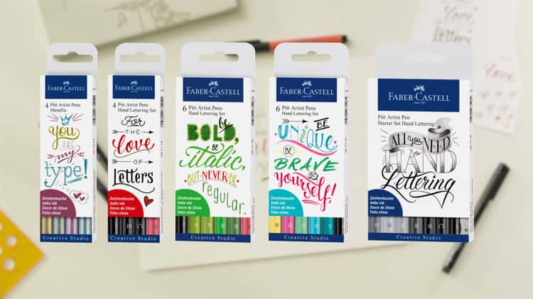 Faber-Castell Pitt Artist Pen Hand Lettering Sets