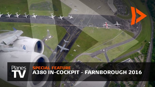 A380 In-cockpit - Farnborough International Airshow 2016