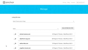 Site manage WordPress template written in Vue.js