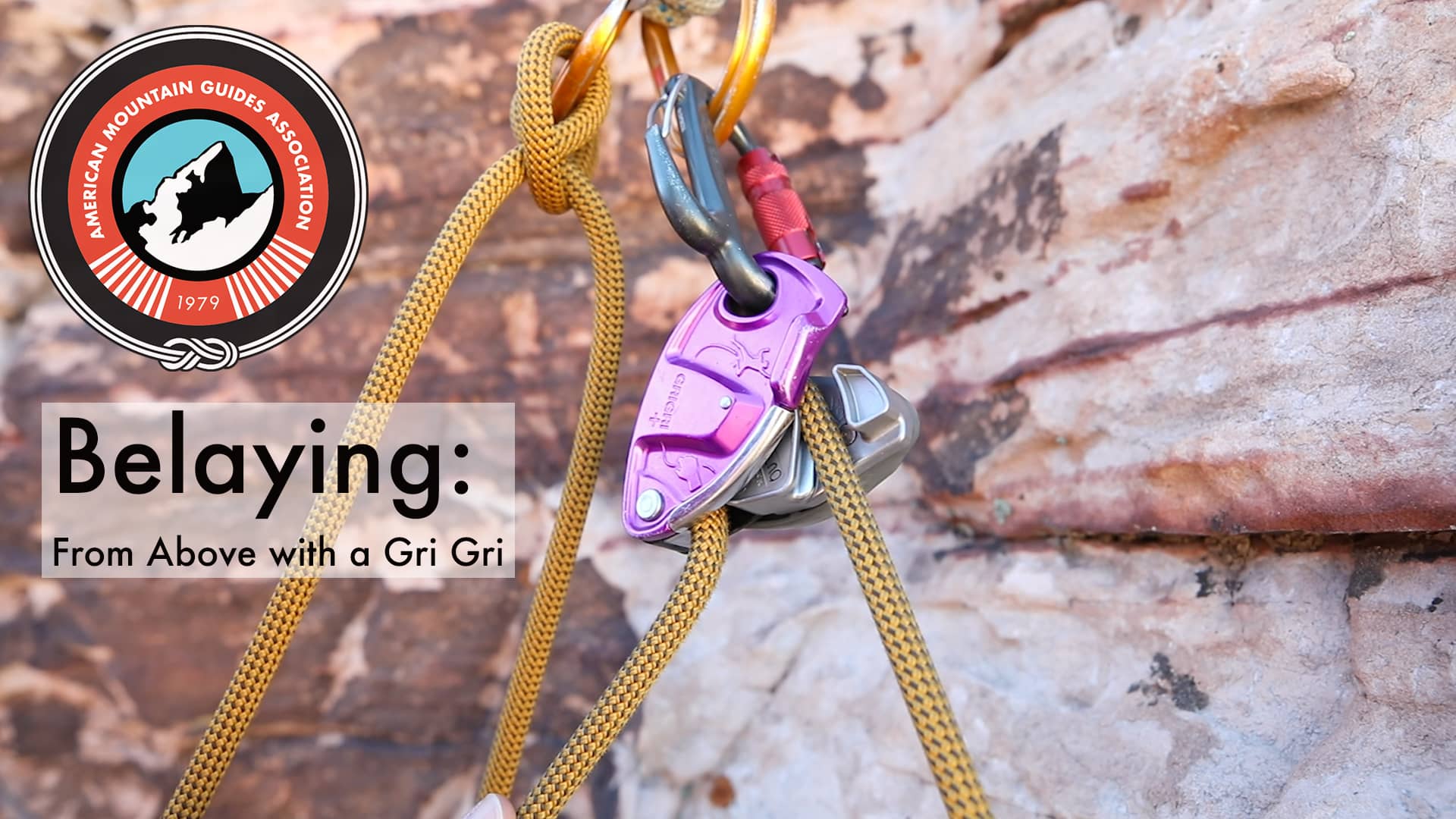 Belaying from Above with a Gri Gri on Vimeo