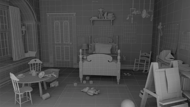 ArtStation - Boo's room from Monsters, Inc