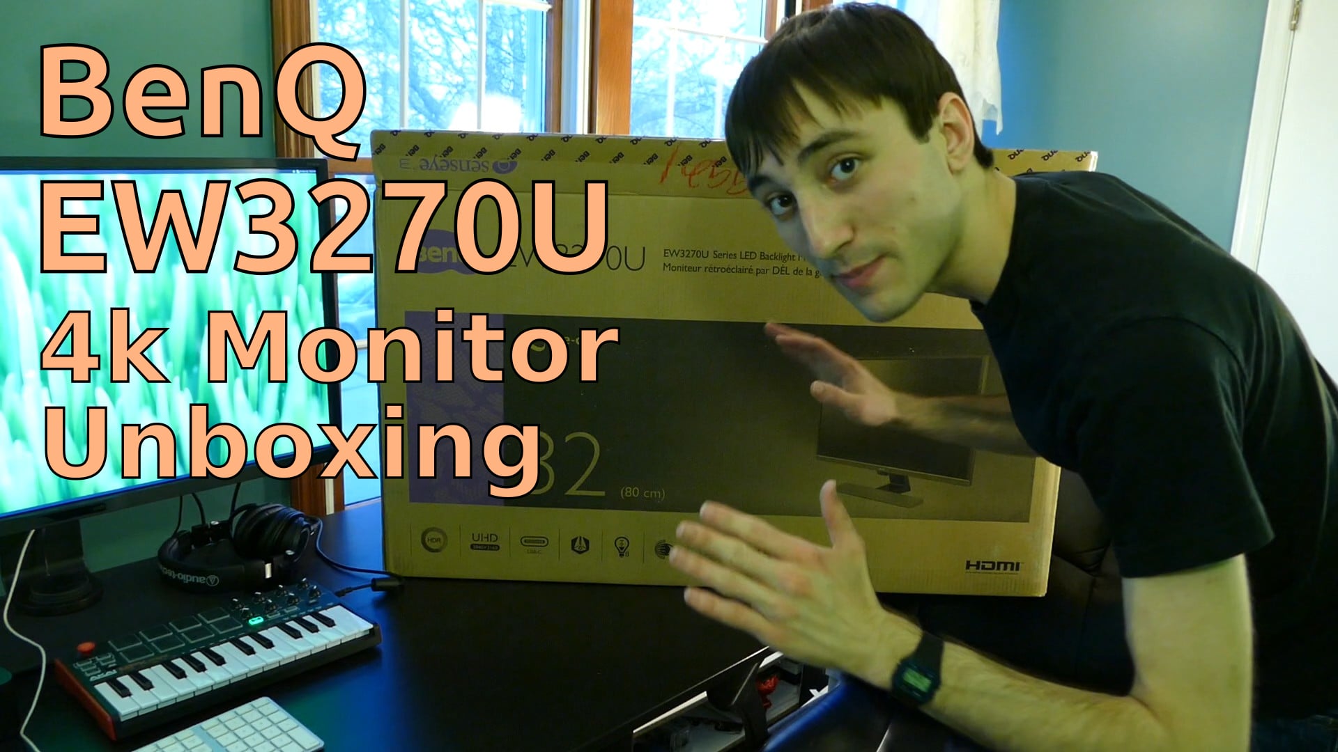 BenQ EW3270U Monitor Unboxing