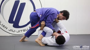 De La Riva with Lapel Grip Back Roll Sweep to Side Control