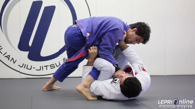 De La Riva with Lapel Grip Back Roll Sweep to Side Control