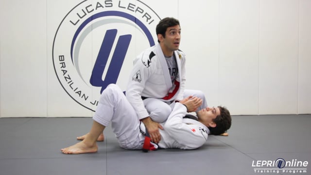 Defense Against Opponent Attacking the Neck From Behind While Standing to Knee on Belly