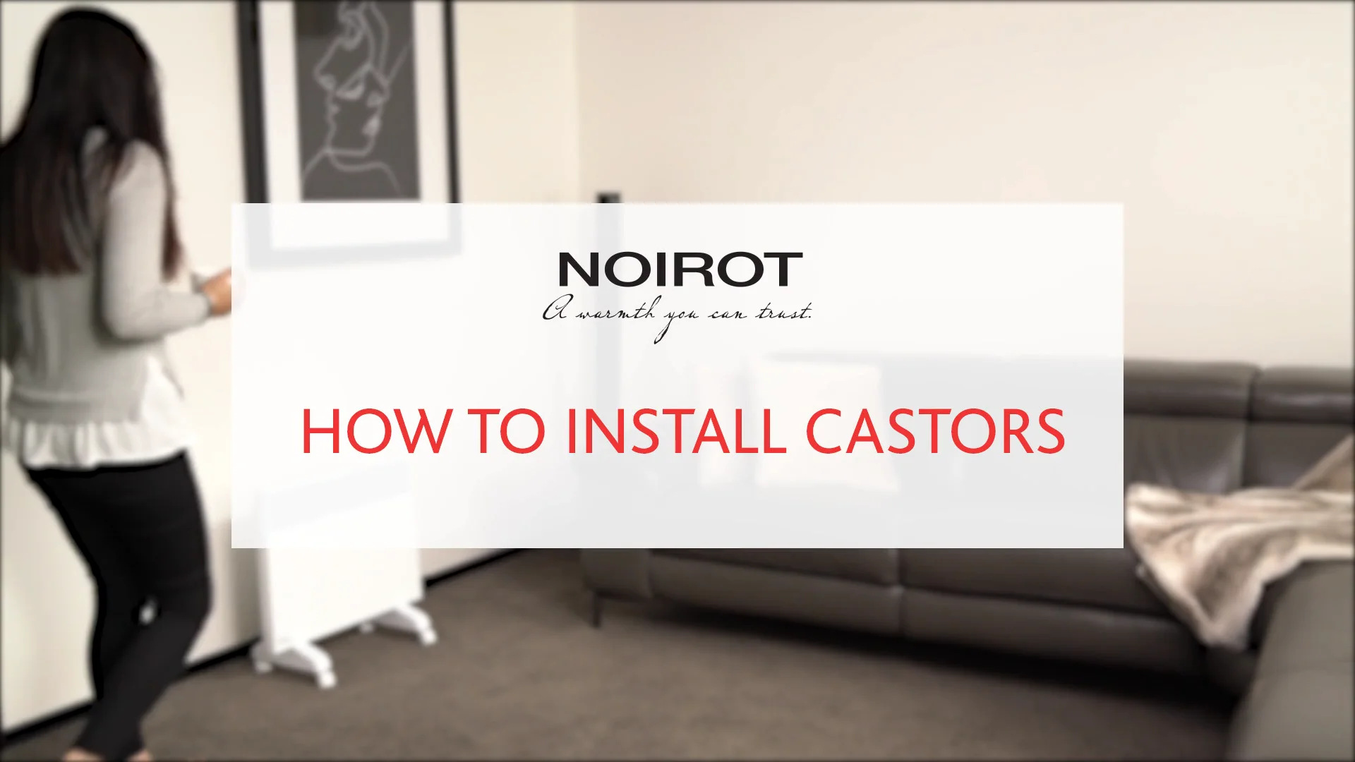 HOW TO INSTALL CASTORS ON YOUR NOIROT SPOT PLUS HEATER on Vimeo