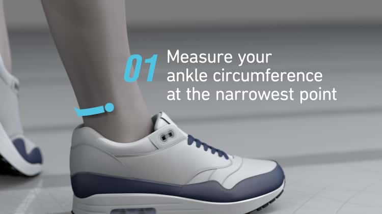 Bauerfeind Sports Ankle Support (Dynamic) - Measurement on Vimeo