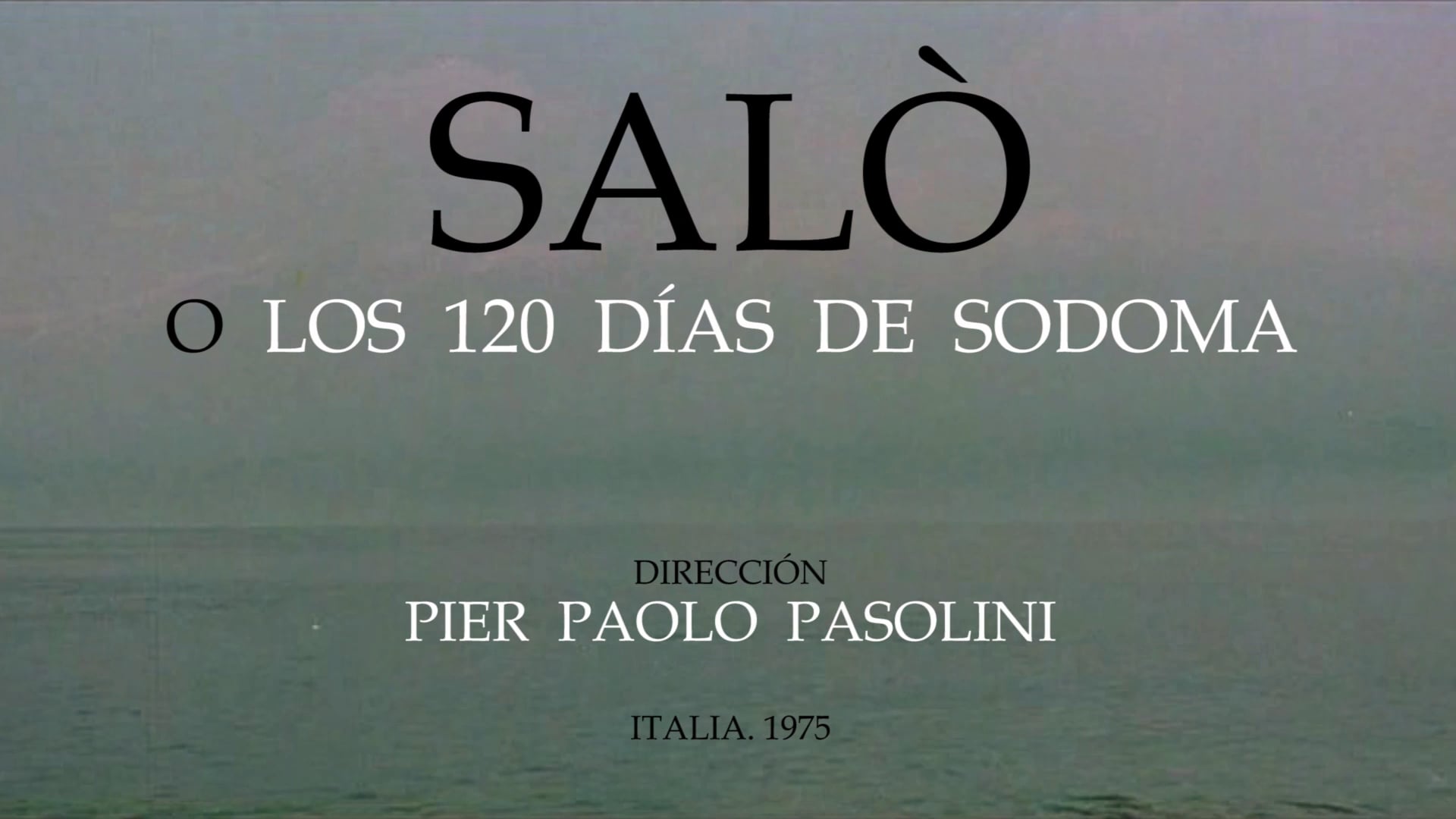 Trailer SALÒ. Pasolini