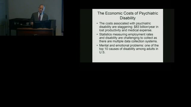 February 1, 2018 - Dynamics of Psychiatric Disability