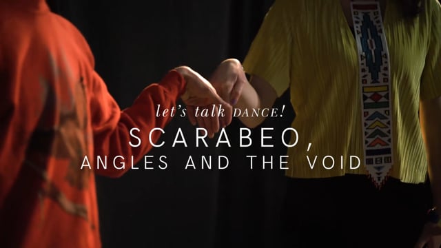 Meet the Makers 2018. Springback Graduate Cath Carver met choreographer Andrea Costanzo Martini to talk about his Aerowaves selected work 'SCARABEO, Angles and the Void' and his creative process.