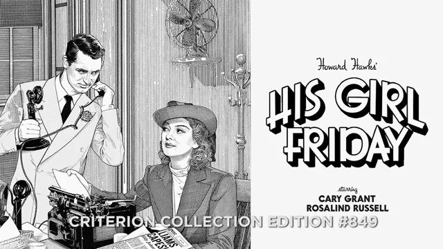 his girl friday movie poster