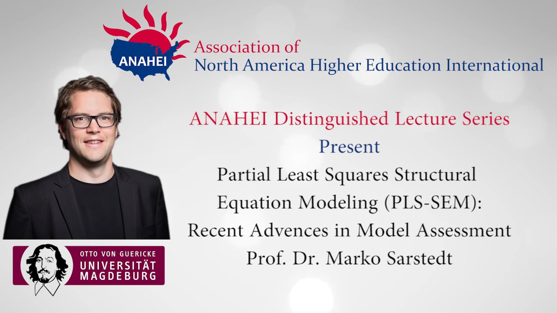 ANAHEI Distinguished Lecture Series:Prof. Dr. Marko Sarstedt