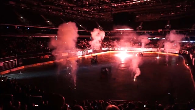 Pirotechnikos pasirodymas Arena motor show