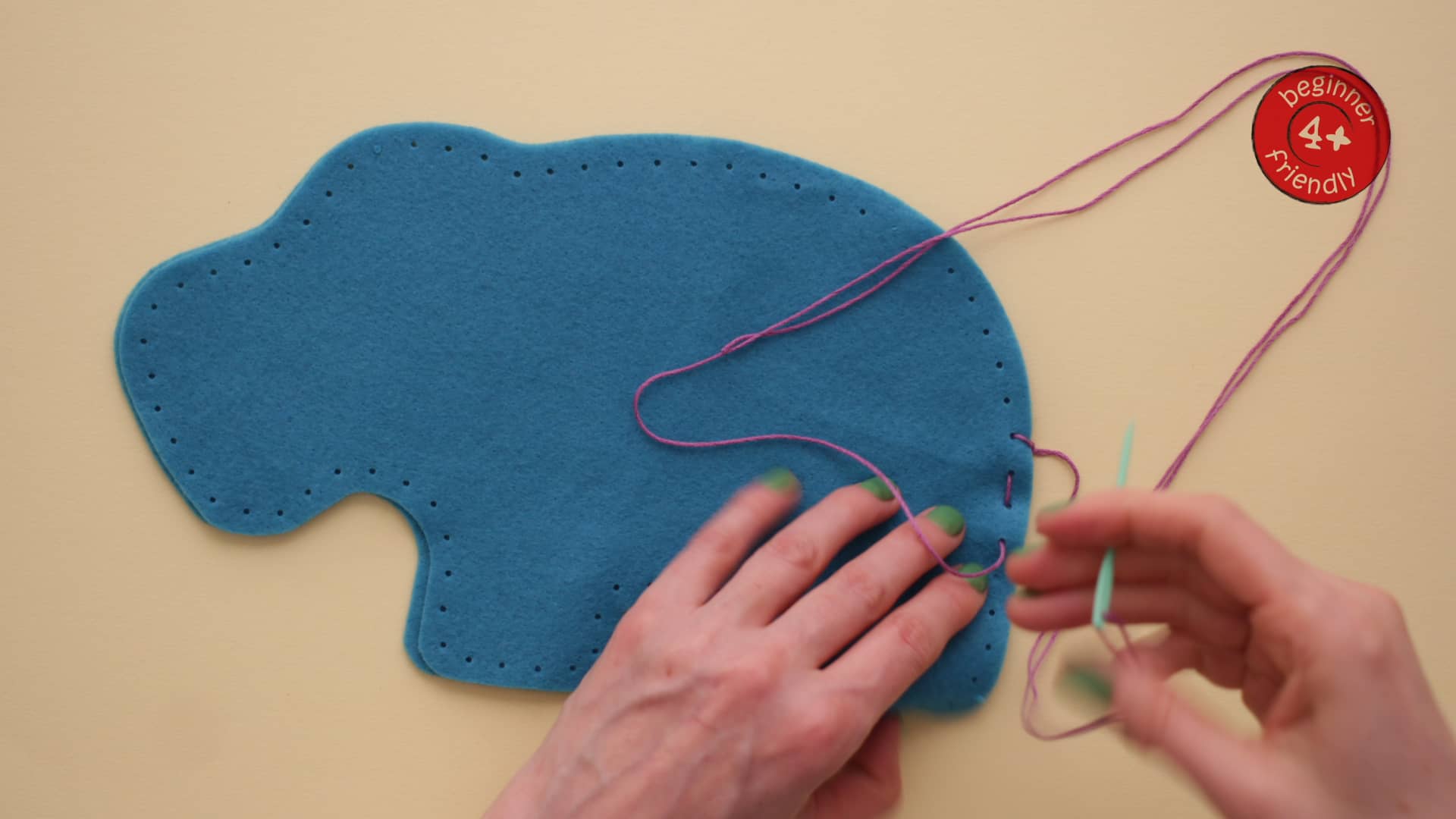 Buttonbag First Sewing Hippo Kit on Vimeo