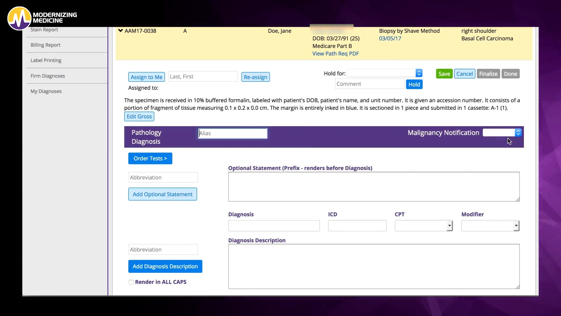 Learn How Premier Dermatology Uses the Pathology Module in EMA ™ on Vimeo