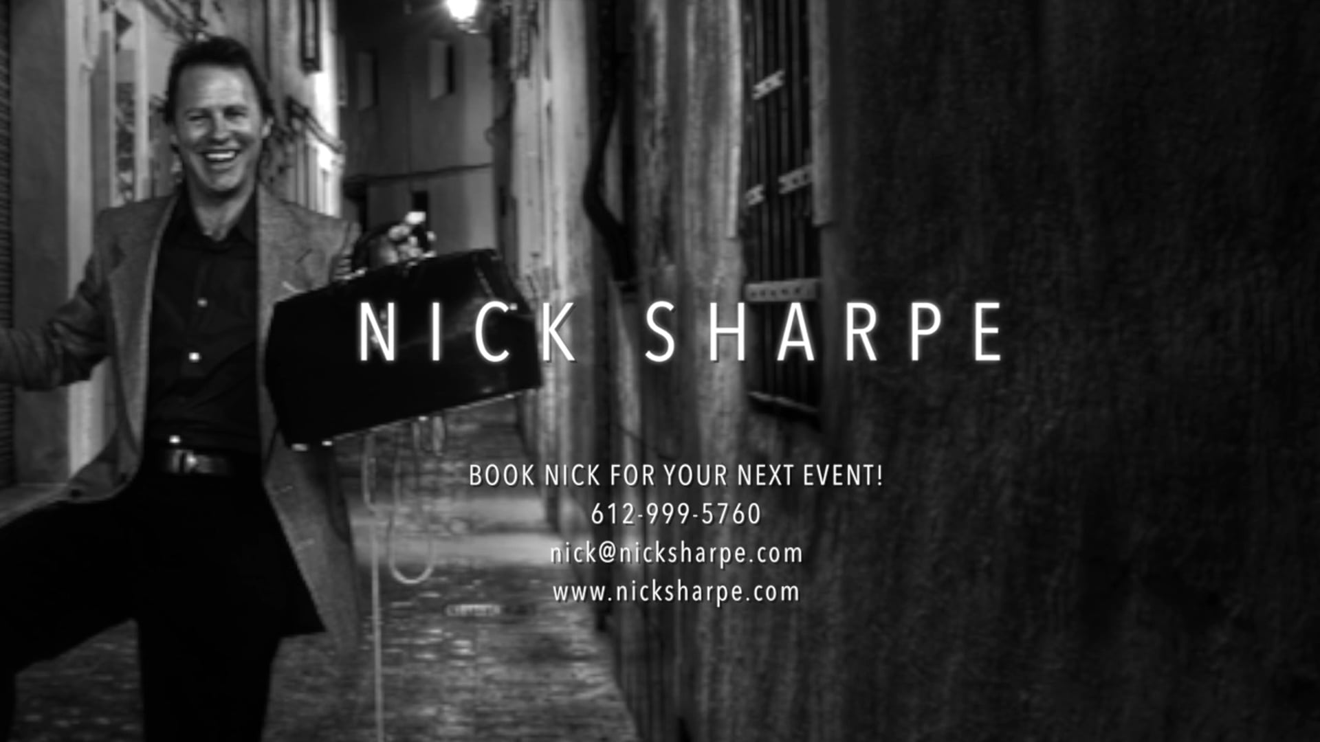 Promotional video thumbnail 1 for Nick Sharpe Entertainment