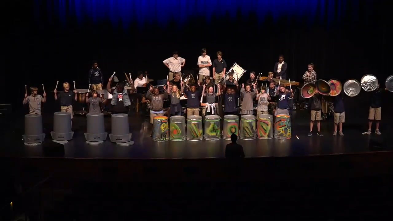 Band-2018-Apr 26-Trash Can Band Performance