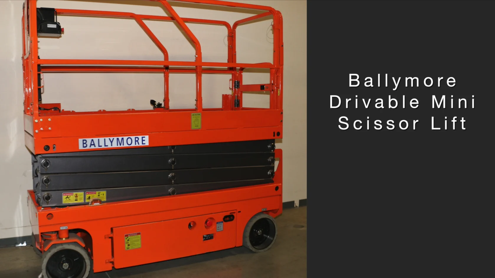DMSL-19 - Ballymore Drivable Mini Scissor Lift 19' Platform 500 Lb